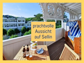 Hunde willkommen - Fewo Hagemeister Sellin - 6 Min zum Strand - mit 2 Balkonen - gratis Sauna & Coworking Space im Haus in Sellin